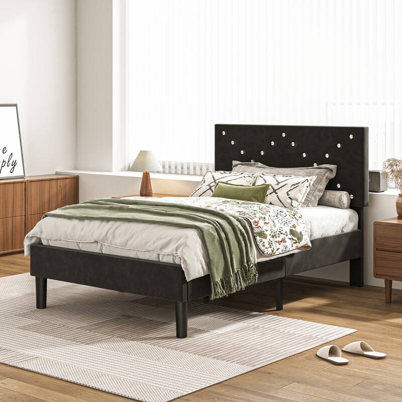 Upholstered Platform Bed For Living Room
