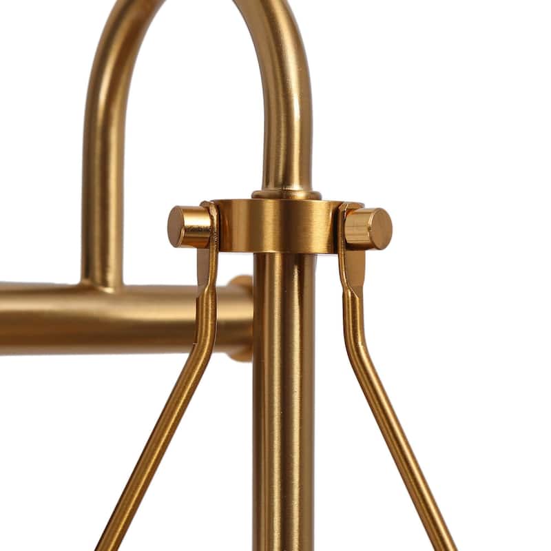 Haye 4-Light Modern Glass Bathroom Vanity Light Gold Wall Sconces