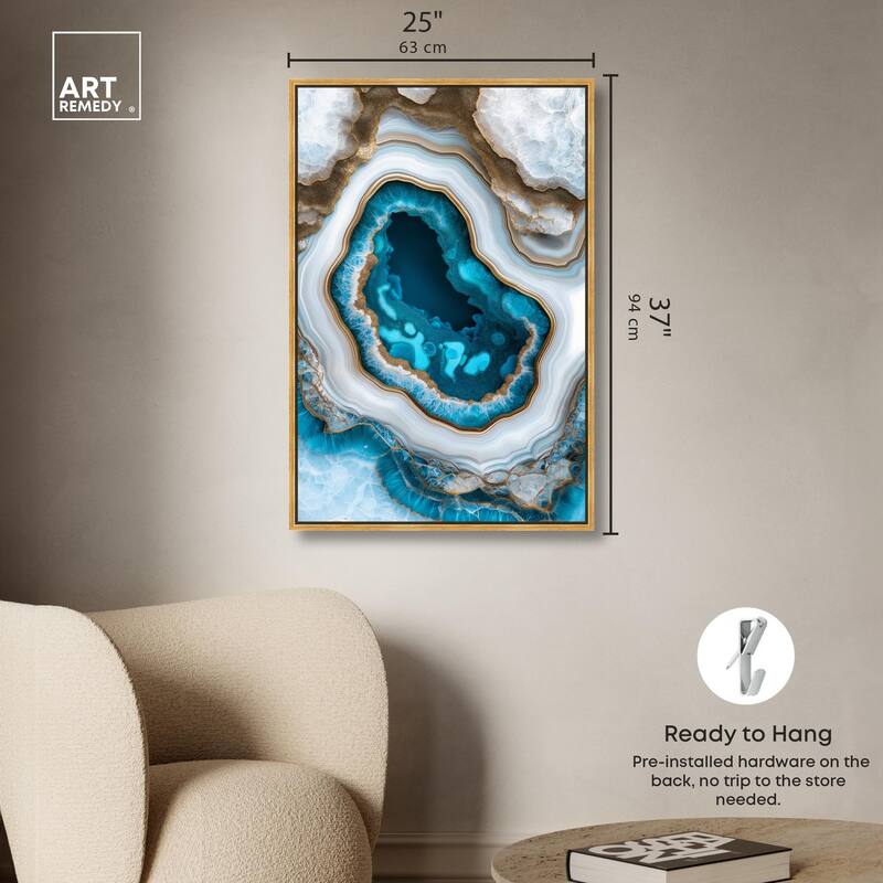 Gilded Geode Eye III Canvas by Art Remedy