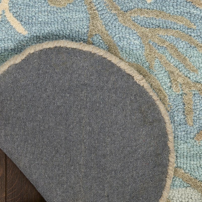 Nourison Home Waterside Indoor only Blue Graphic Area Rug