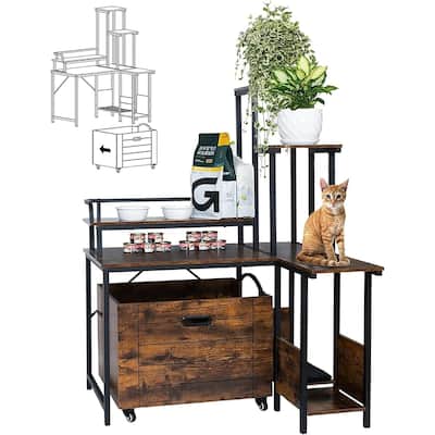 Litter Box Enclosure Cat Tree
