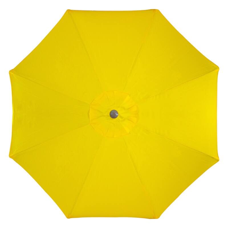 9ft Outdoor Patio Market Umbrella with Hand Crank and Tilt