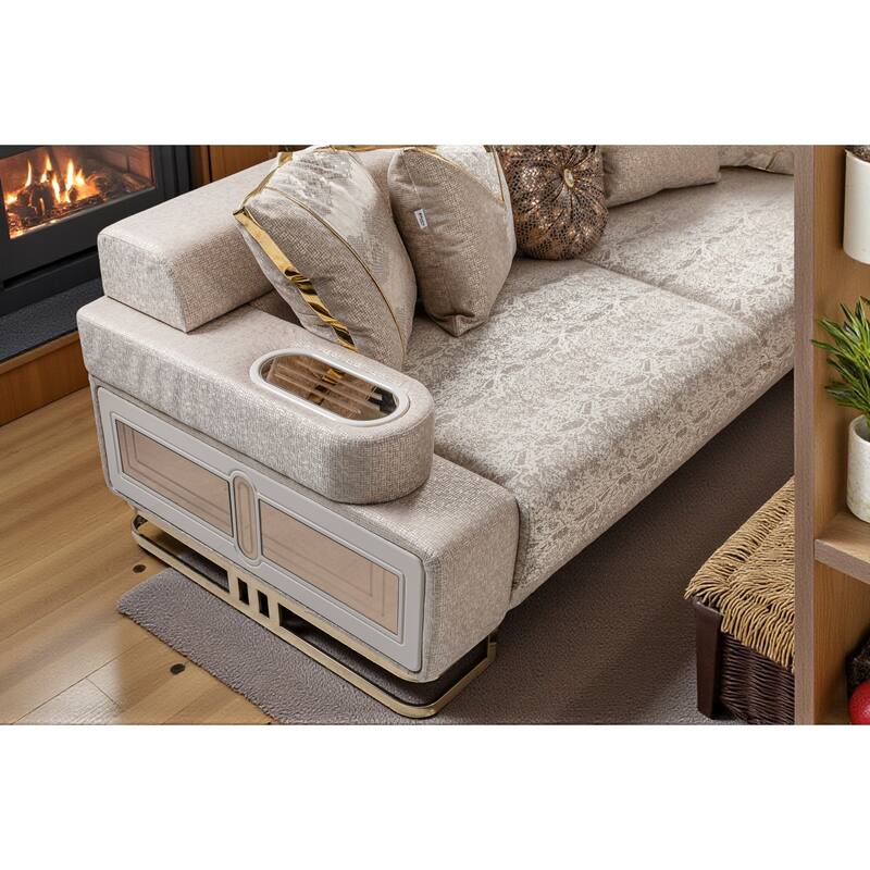 Forge 3 Pieces Living Room Sets 2 Sofa 1 Chair