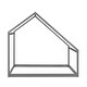 preview thumbnail 5 of 6, Versatile Design Twin Size Wooden House Bed Kids Bed, Gray