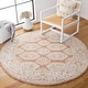 preview thumbnail 6 of 27, SAFAVIEH Handmade Metro Gerrie French Country Wool Rug 6' Round - Natural/Rust - Round