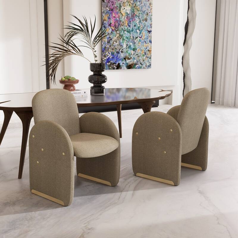 20"x19.7" Oversized Modern Dining Chair Fbaric Upholstered Dining Room Chairs