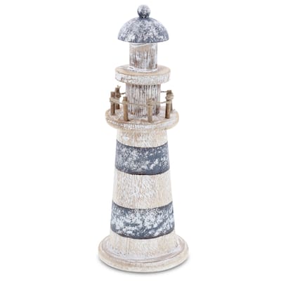 CoTa Global Silver Sea Lighthouse - Small, 8.5 Inch, Color May Vary - 8.5 inches