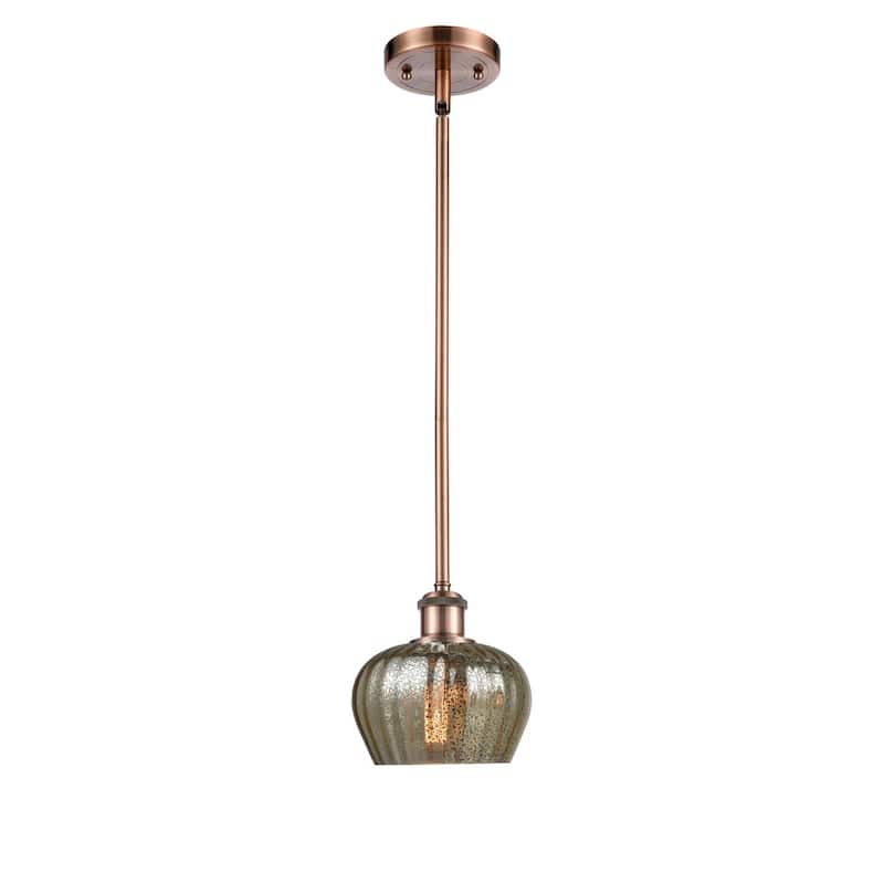 Innovations Lighting Fenton 7" Wide Mini Pendant - Antique Copper / Mercury