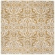 preview thumbnail 17 of 26, SAFAVIEH Evoke Sylvia Vintage Damask Rug 6'7" Square - Ivory/Gold - Square