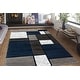 preview thumbnail 67 of 135, World Rug Gallery Contemporary Modern Boxed Color Block Area Rug