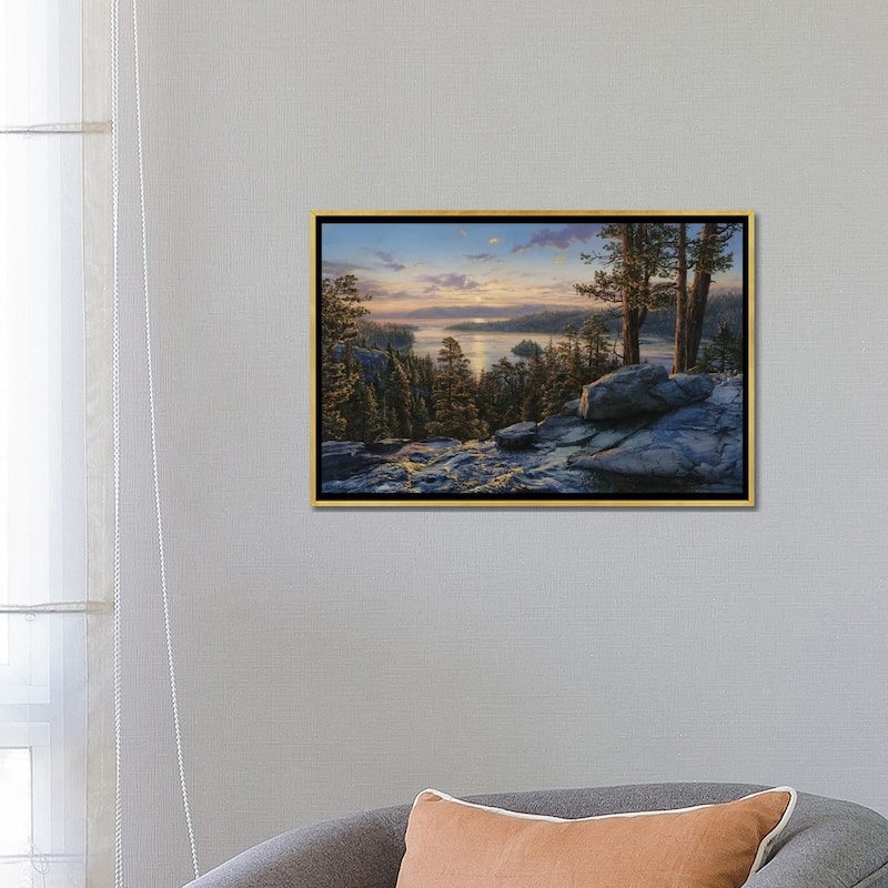 iCanvas "Dawn At Lake Tahoe" by Evgeny Lushpin Framed Canvas Print