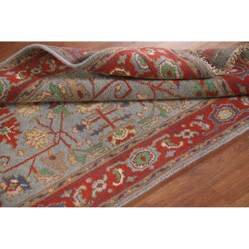 Heriz Serapi Indian Rug Hand-Knotted Wool Carpet - 3'11"x 6'0"