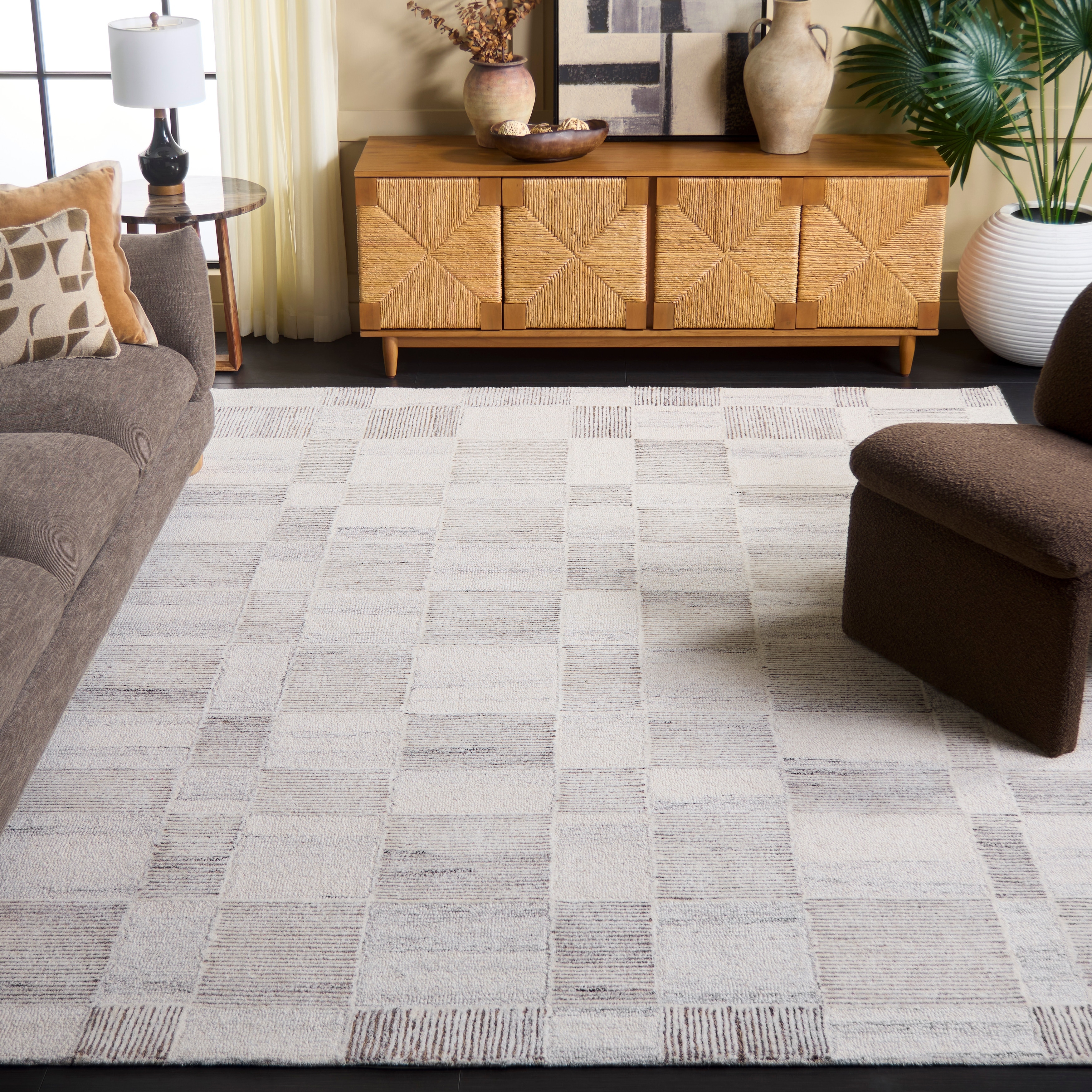 SAFAVIEH Handmade Pine Toprak Modern & Contemporary Wool Rug