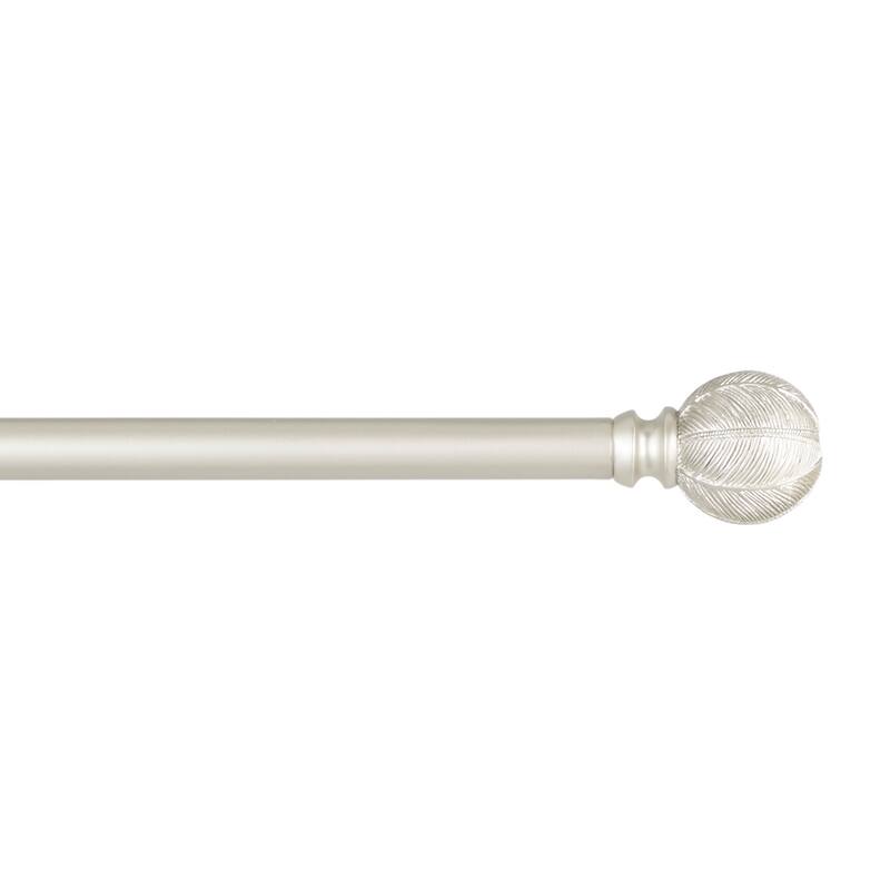 ATI Home Acanthus 1" Window Curtain Rod and Finial Set