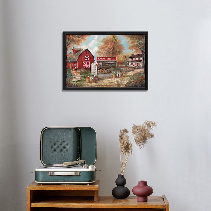Farm Fresh Premium Framed Poster by Ruane Manning