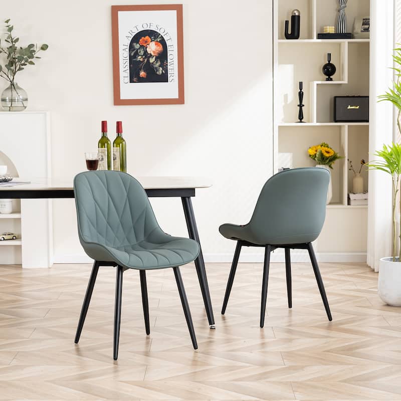 Upholstered Dining Chairs Set of 2 Modern Kitchen Chairs