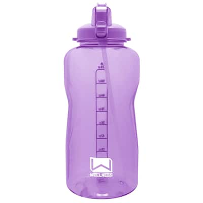 Giant Gallon Water Bottle with Carry Handle & Straw 128 oz. - Lilac - 128 Oz.