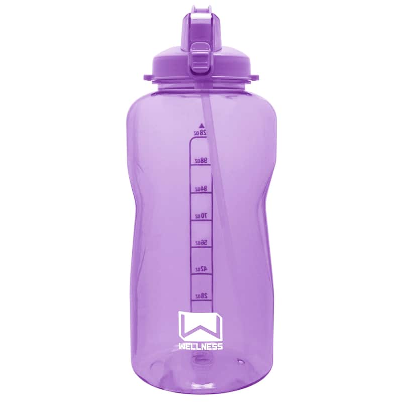 Giant Gallon Water Bottle with Carry Handle & Straw 128 oz. - Lilac - 128 Oz.