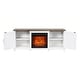 preview thumbnail 50 of 53, 58-Inch Farmhouse Electric Fireplace TV Stand with Storage Cabinets and Adjustable Shelves