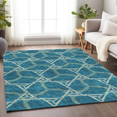 Premium Washable Super Soft Modern Tangle Mayfield Rug