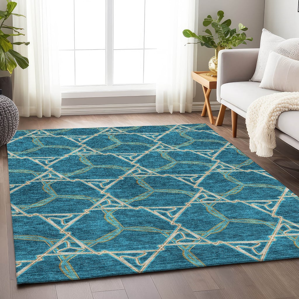 Premium Washable Super Soft Modern Tangle Mayfield Rug
