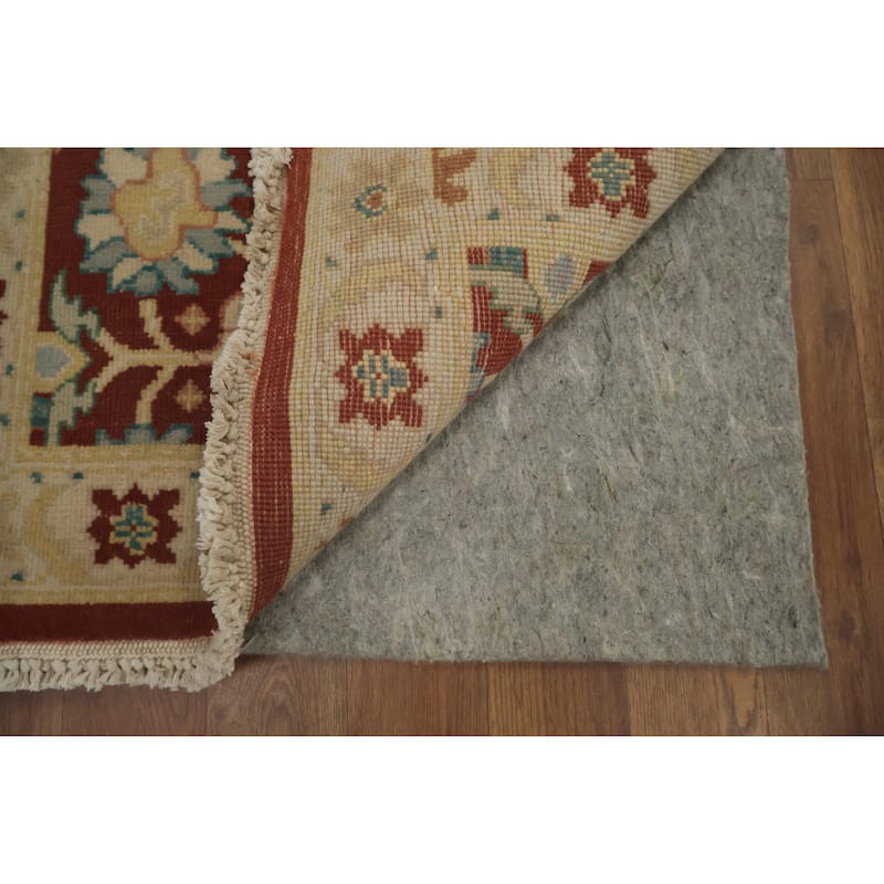 Hand Knotted Oriental 100% Wool Carpet Traditional All-Over Brown Ziegler Area Rug - 4' 0'' X 2' 0''