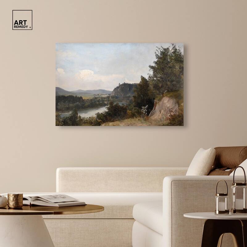 Hilltop Tower View I Canvas by Art Remedy, Gallery Wrapped