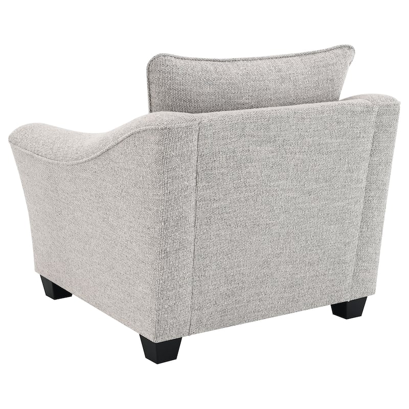 Tomkins Boucle Upholstered Chair Light Grey