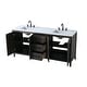 preview thumbnail 11 of 9, Elegant Lighting VF29372D Millie 72" Free Standing Double Basin Vanity