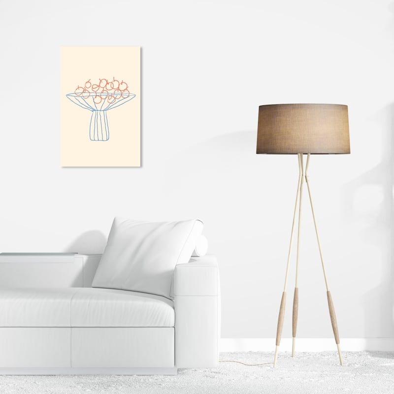 Wynwood Studio Canvas Food and Cuisine Basic Still Life Pink and Light Pink Modern & Contemporary Wall Art Canvas Print - 24 x 16