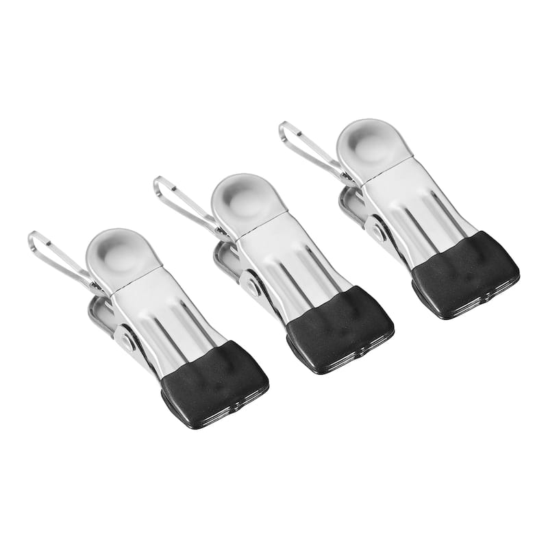 Uxcell Laundry Clips with Buckle, Stainless Steel Hanging Hooks