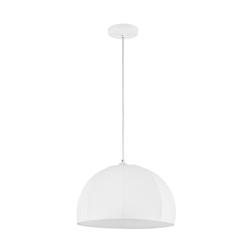 SAFAVIEH Lighting Ilariana Extendable Pendant - 15 In. W x 15 In. D x 25873 In. H - White - 15Wx15Dx70H