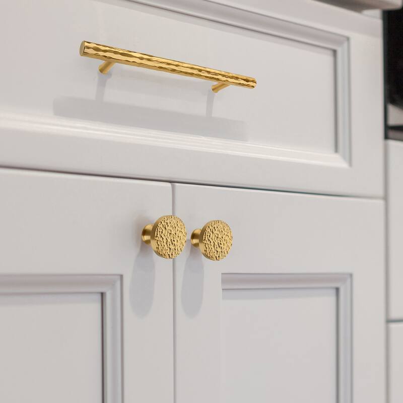 Copper Kitchen Cabinet Knobs 1-1/4 inch (32 mm) Diameter 100% Solid Brass Drawer Knob (10-PACK)