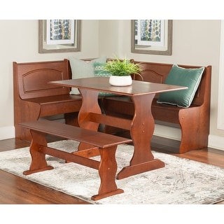 Varden Corner Dining Breakfast Nook with Storage, Table and Bench ...