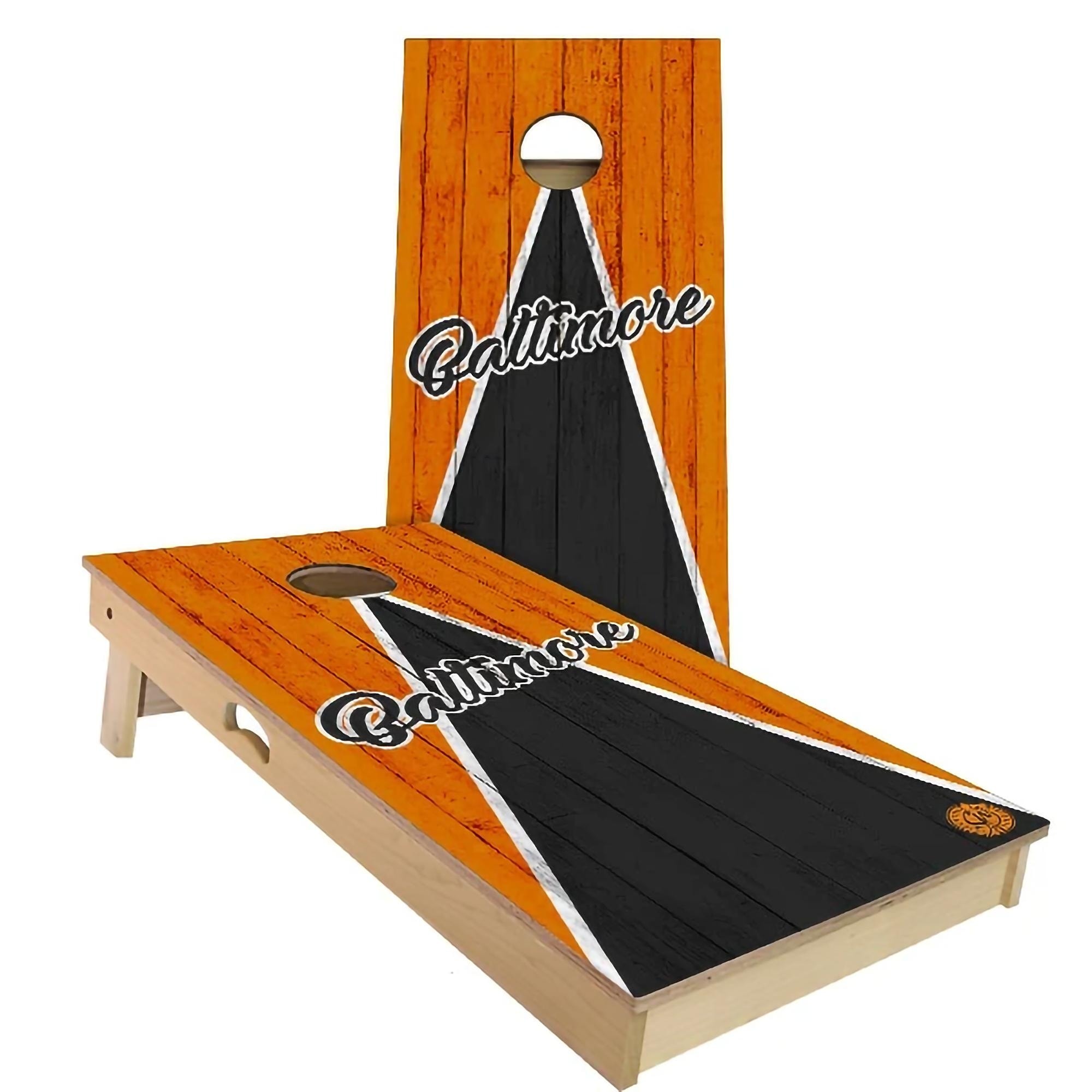 Baltimore Triangle Baseball Cornhole Board Set Choose Your Options Bed  Bath  Beyond 33205556