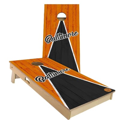Baltimore Triangle Baseball Outdoor Cornhole Board Set