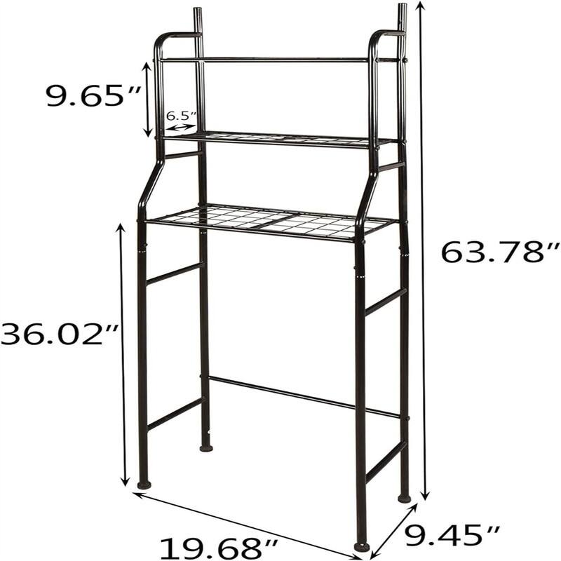 Over The Toilet Storage - 9.45"D x 19.68"W x 63.78"H