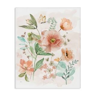 Stupell Wild Pink Spring Blooms Canvas Wall Art Design By Nan - Bed ...
