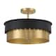 Option Matte Black / Natural Brass
