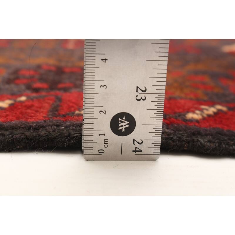 ECARPETGALLERY Hand-knotted Baluch Red Wool Rug - 3'4 x 6'8