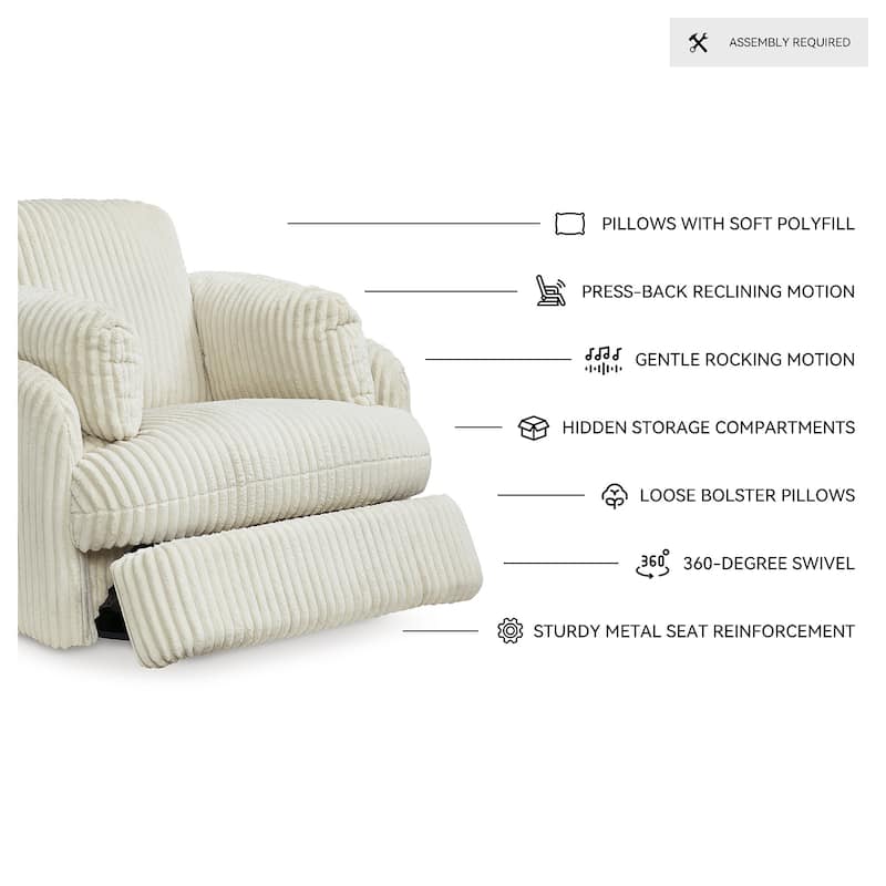Signature Design by Ashley Tie-Breaker Swivel Glider Recliner