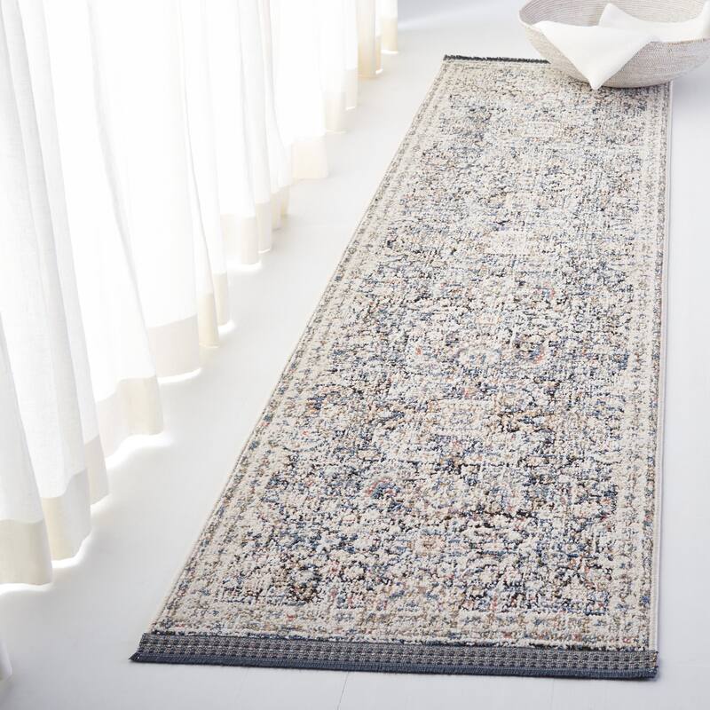 SAFAVIEH Lauren Ralph Lauren Suule Vintage Rug - 2'2" x 8' Runner - Ivory/Navy