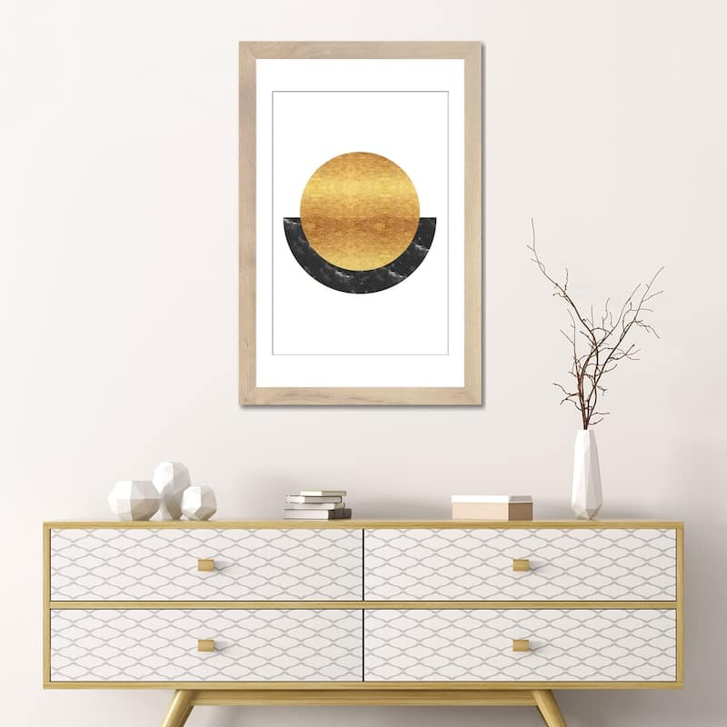 iCanvas "New Gold Sun Rising Abstract" by Nordic Print Studio