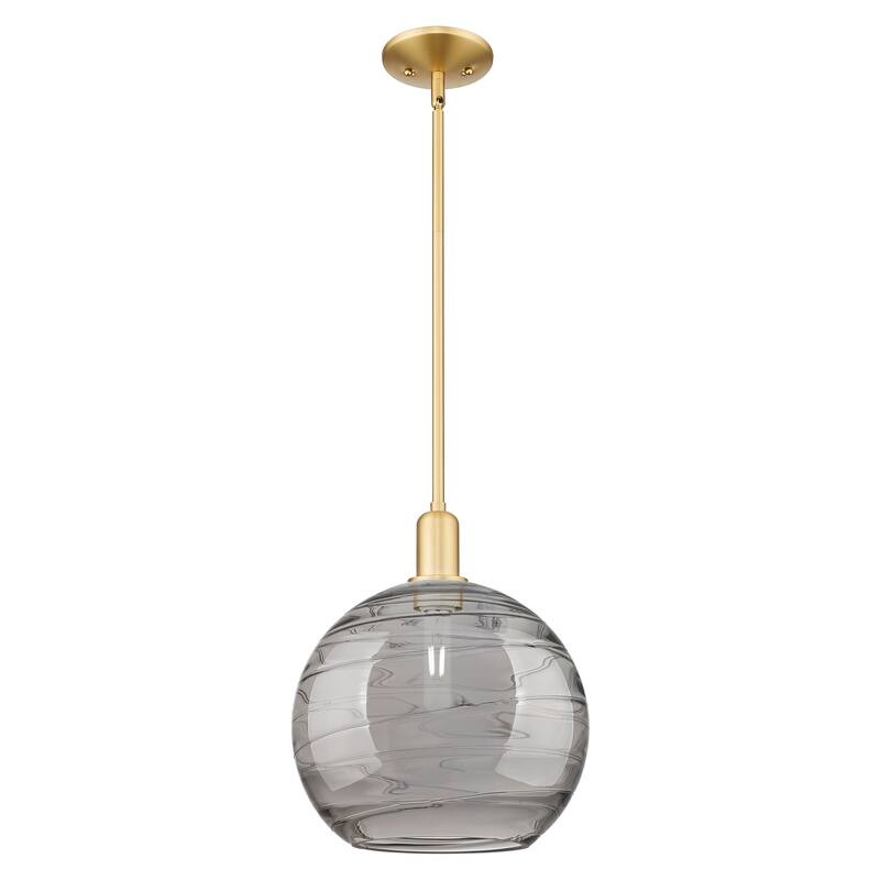Innovations Lighting Endless Possibilities Arcadia - Athens Deco Swirl - 1 Light 12" Stem Hung Mini Pendant - Satin Gold
