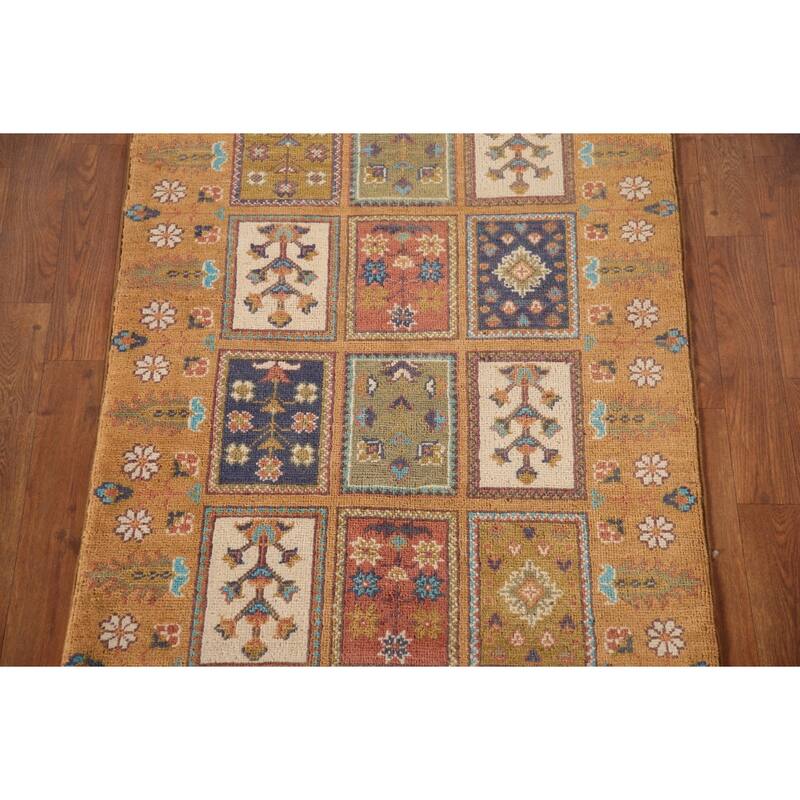 Garden Design Kazak Oriental Accent Rug Handmade Wool Carpet - 2'8"x 4'3"