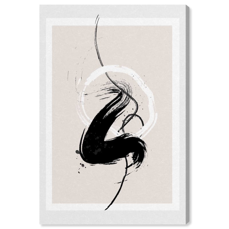 Wynwood Studio Canvas Abstract Passion in black White and Modern & Contemporary Wall Art Canvas Print