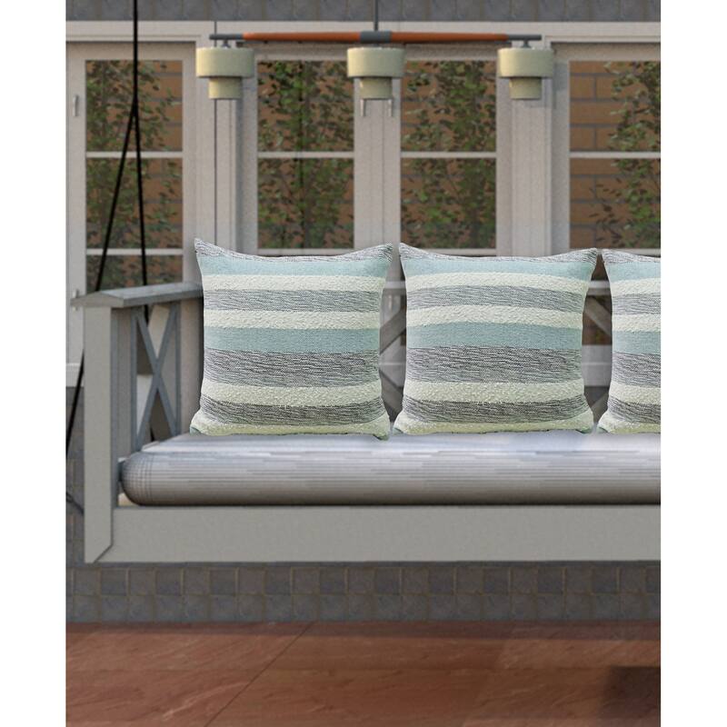 Linden Street Handwoven Textured Stripe Decorative Pillow 20X20