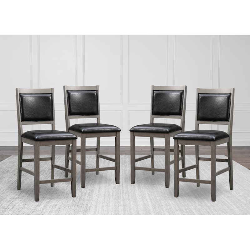 Abbyson Walker Counter Stools (Set of 4) - Grey