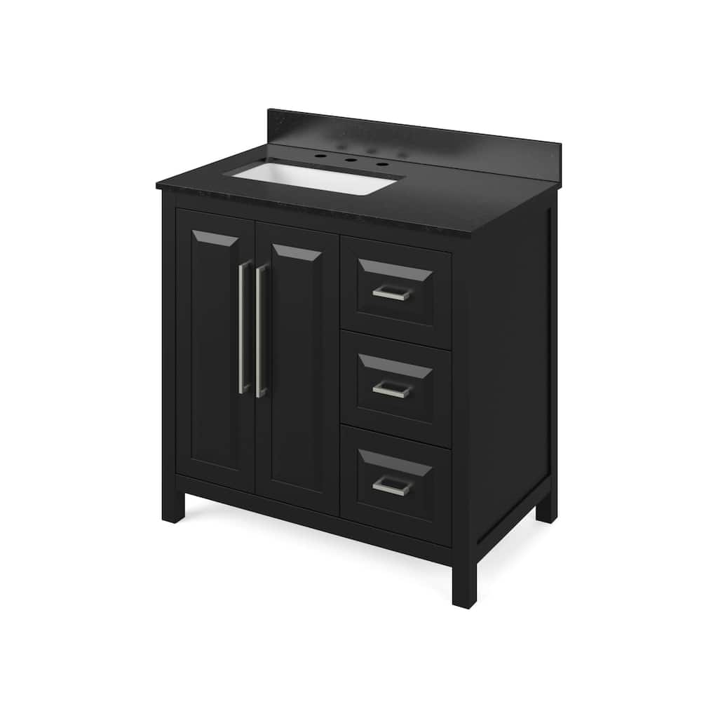 Jeffrey Alexander VKITCAD36-GRANITE Cade 36" Free Standing Vanity Set