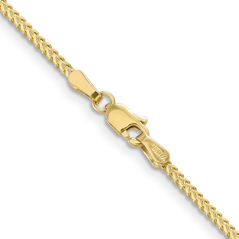 Curata 10k Yellow Gold 1.35mm Franco Chain Necklace (Lobster) Options: 16 18 20